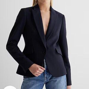 Navy Express Editor Suit Jacket